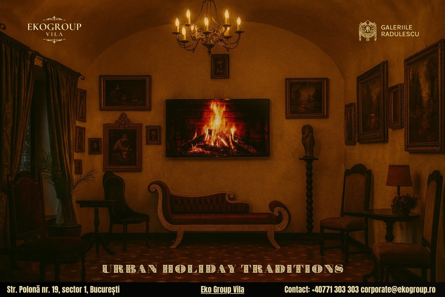 Obiceiuri de iarnă în Bucureștiul regal, revigorate prin expoziția Crăciunul anilor ’30 de la Eko Group Vila